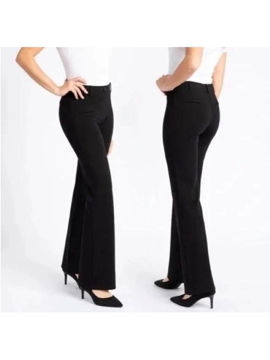 Betabrand Pants - Betabrand Classic Dress Pant Yoga Pant Boot Cut Women's 2XL Black Stretch Office